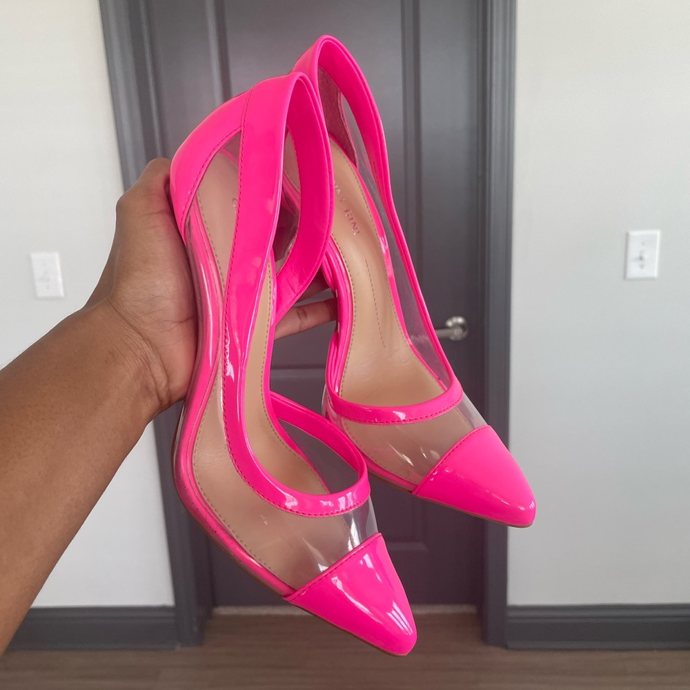 Gianni Bini | Pink/Clear Pumps